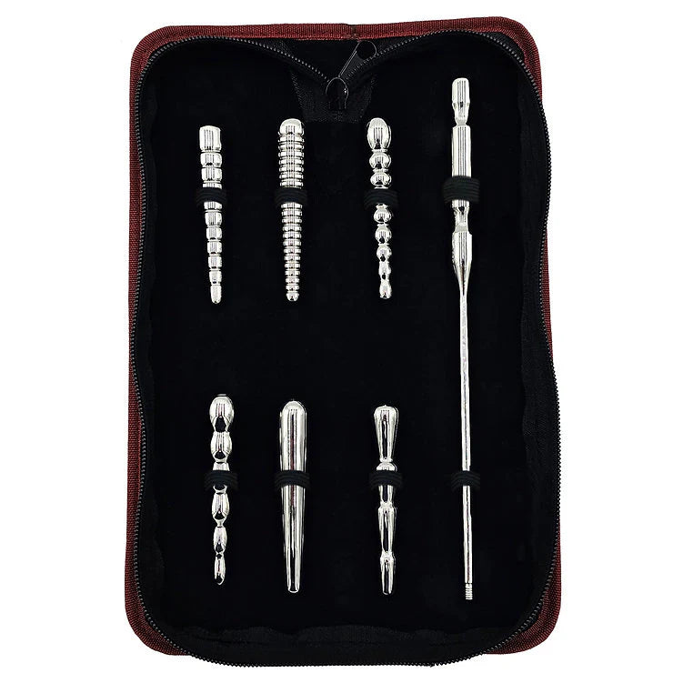 Stainless Steel Penis Plug Set with Handle