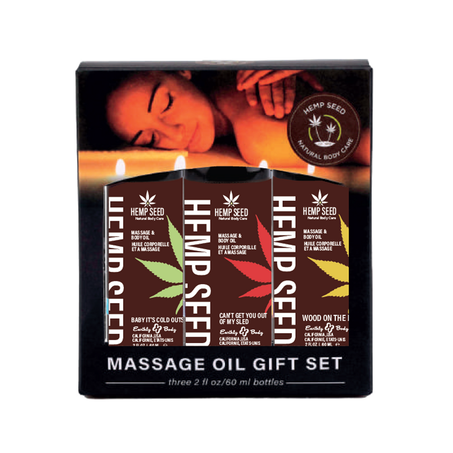 Hemp Seed Winter Massage Oil Gift Set