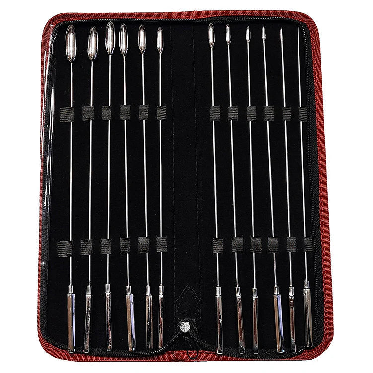 Stainless Steel 12 Piece Rosebud Dilator Set