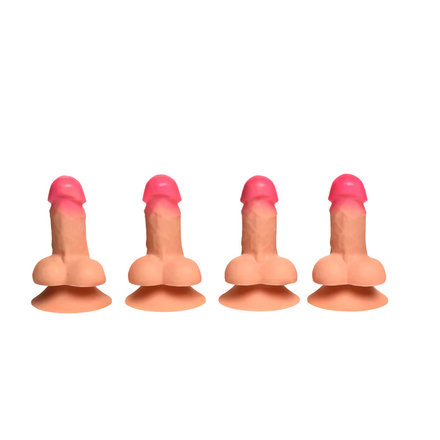 Suction Snap-On Peckers - 4 pk
