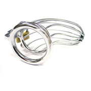 Stainless Steel Chasity Cock Cage with Padlock