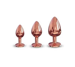 plug anal para hombre Diamond Decoration Aluminum Anal Plug