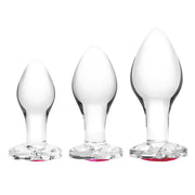 gläs Heart Jewel Anal Training Kit