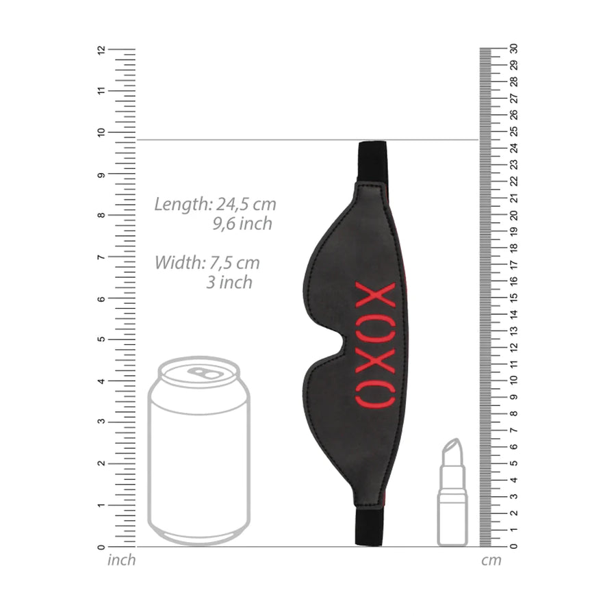 Ouch! Blindfold - XOXO - Black *