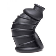 Dark Chamber Silicone Chastity Cage -Blk