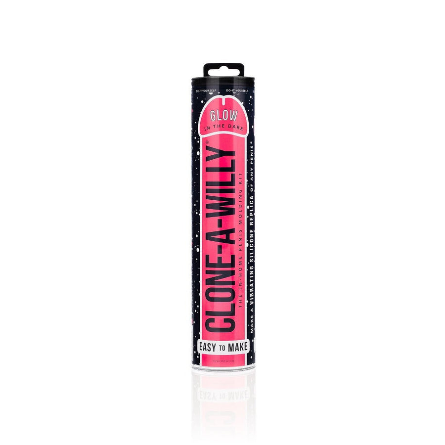 Clone-A-Willy-Vibrator Kit- Glow in the Dark - Pink