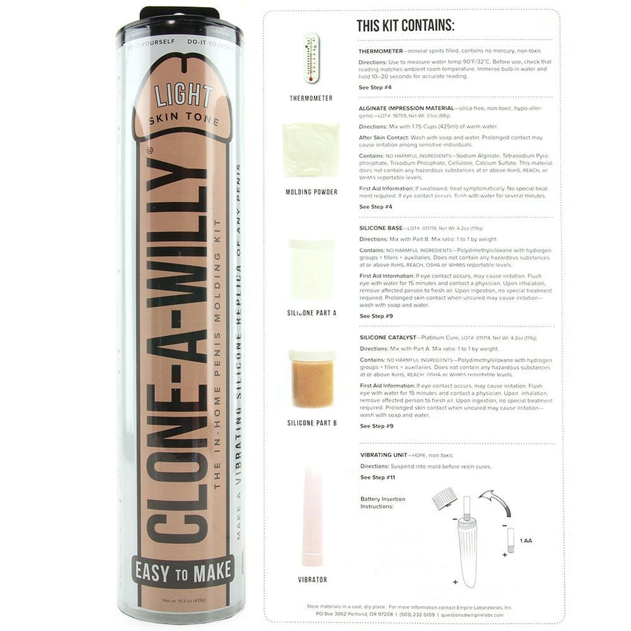 Clone-A-Willy-Vibrator Kit - Light Skin Tone