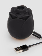 Fifty Shades of Grey Black Rose Silicone Clitoral Suction Stimulator 2.0