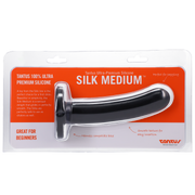 Silk Medium Silicone Dildo Black