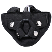 TS8693 - Tantus Velvet Vibrating Harness Onyx