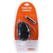 TS8693 - Tantus Velvet Vibrating Harness Onyx