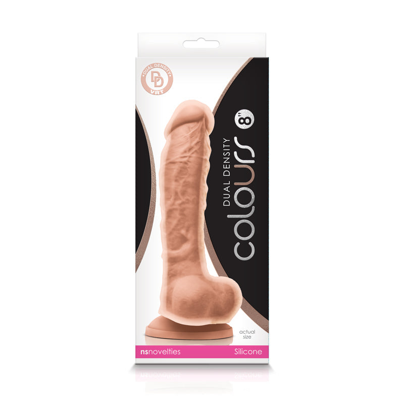 Colours Pleasures Dual Density Dildo 8"