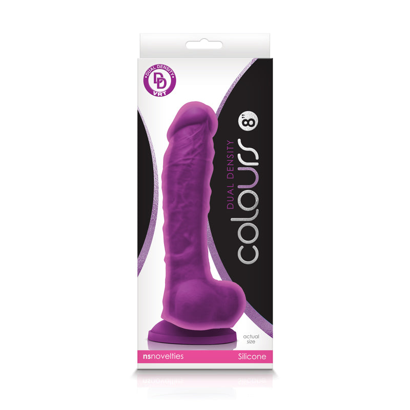 Colours Pleasures Dual Density Dildo 8"