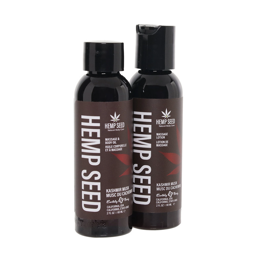 Hemp Seed Tranquility Massage Trio Gift Set - Kashmir Musk