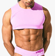 Unisex Small - Mini Crop Top Sheer - Taffy
