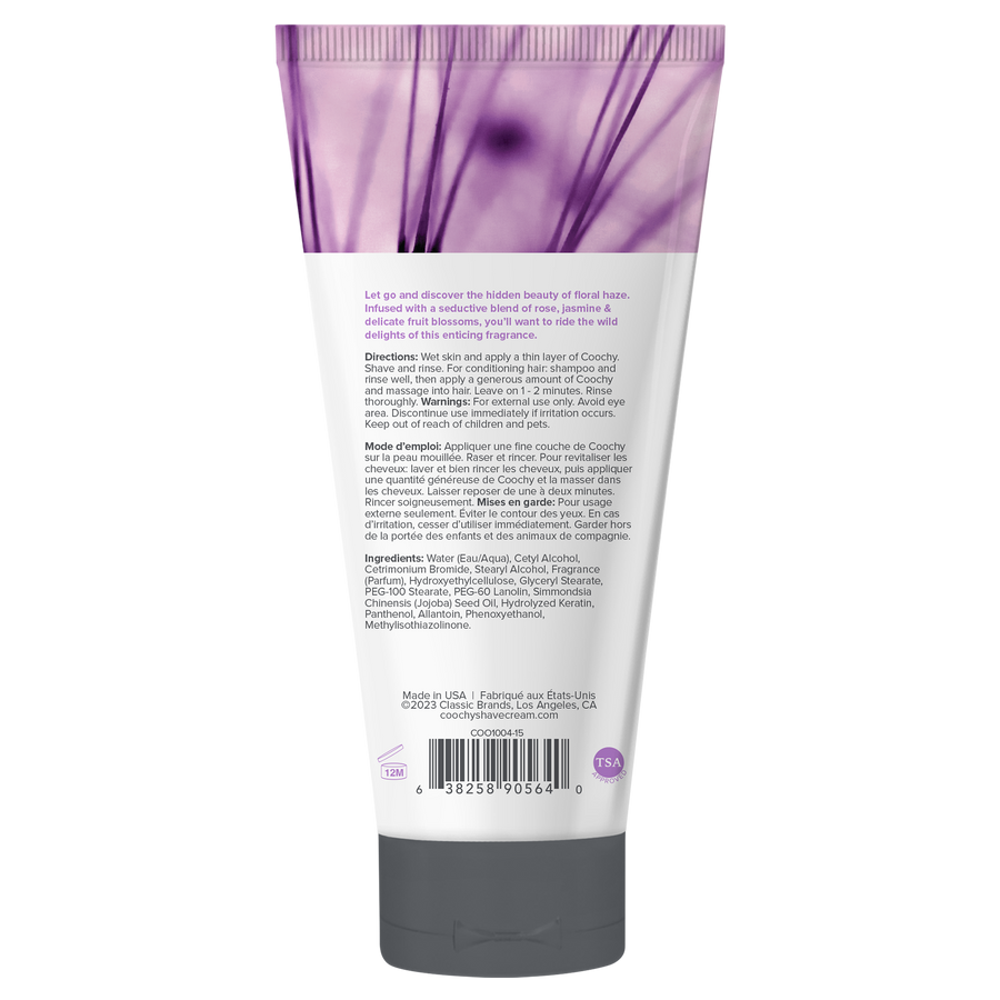 Coochy Shave Cream - FLORAL HAZE tube 0.5oz / 15ml