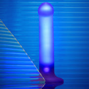 GLOW-LED DILDO PURPLE - M