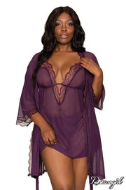 Sheer Robe Set Queen