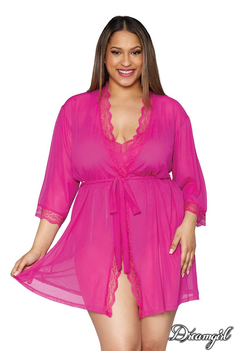 Teddy Robe Set- Plus SIze