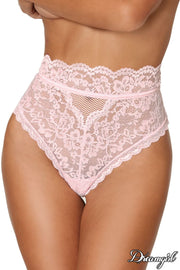 High Waist Lace Thong