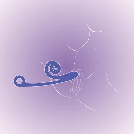 SVibe Snail CURVE vibrator, peachy pink
