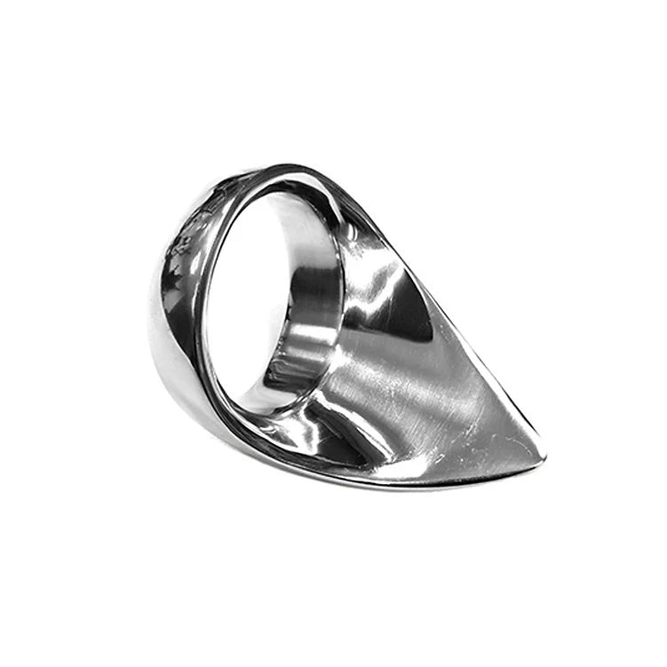 Stainless Steel Tear Drop Cock Ring - 45mm