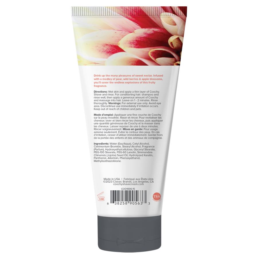 Coochy Shave Cream - SWEET NECTAR tube .5oz | 15mL