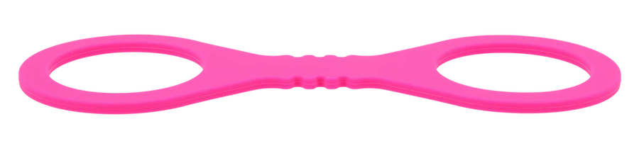 Small Hot Pink Silicone Cuffs