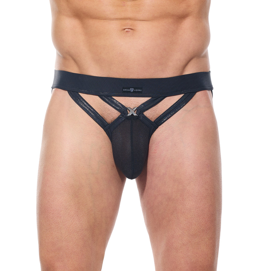 CANDY-X Sheer Thong Black