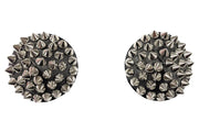 ROUND SPIKED PASTIES - BLACK