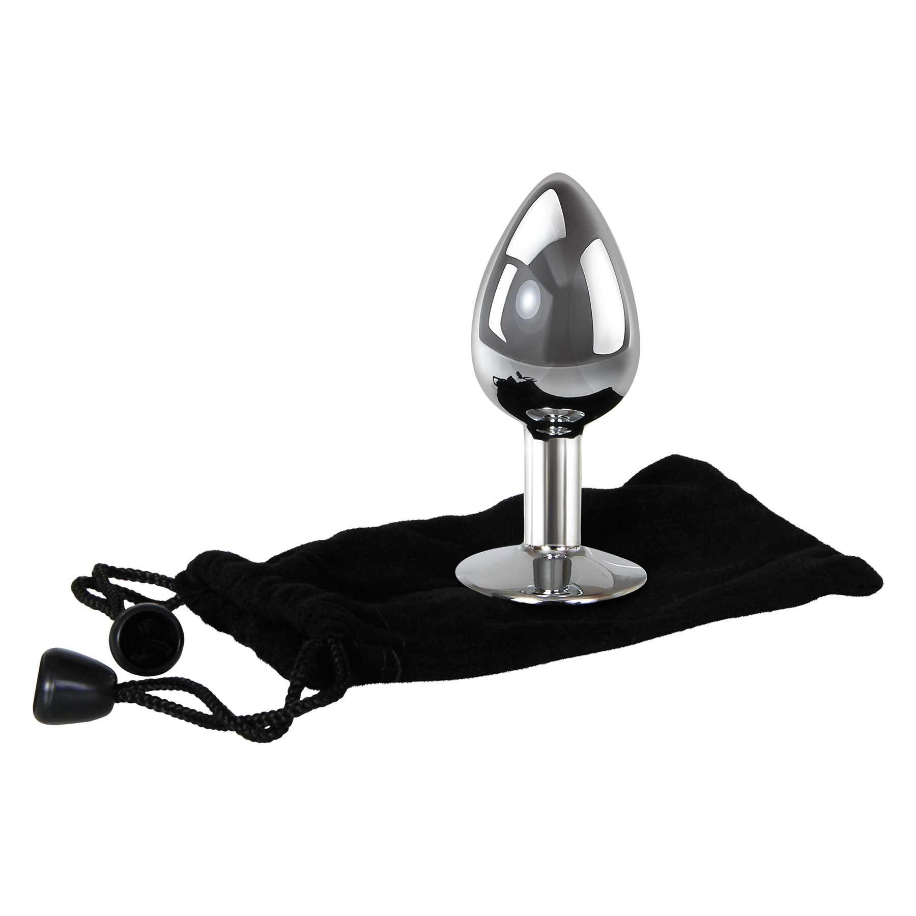 Adam & Eve Clear Gem Anal Plug Medium