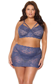 Twilight Fever Plus Size Bra & Skirt
