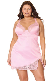 Kissed By Satin Chemise Queen