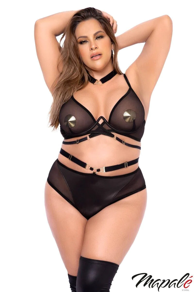 2PC Strappy Set- Plus Size