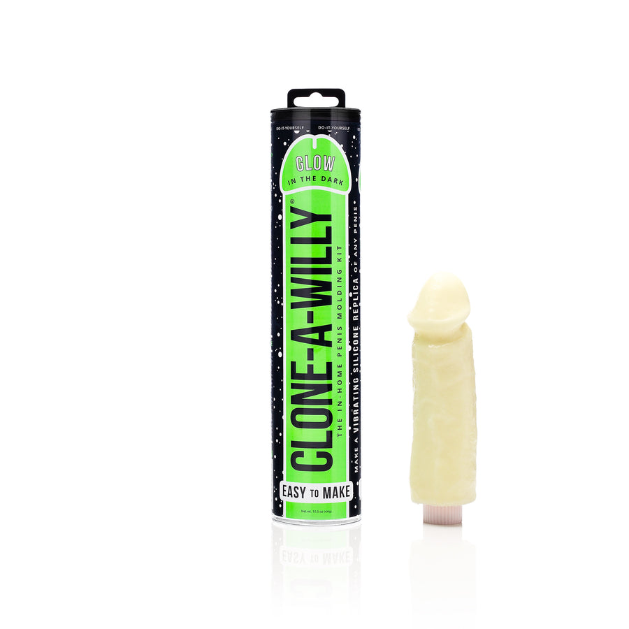 Vibrating Clone-A-Willy - Glow in the Dark Green