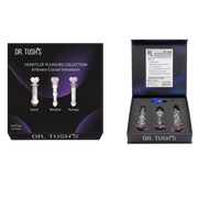 Hearts Of Pleasure - Glass Heart Anal Plugs & Dildo Trio