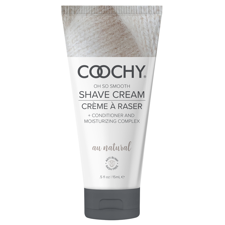 Coochy Shave Cream - AU NATURAL tube 0.5oz / 15ml