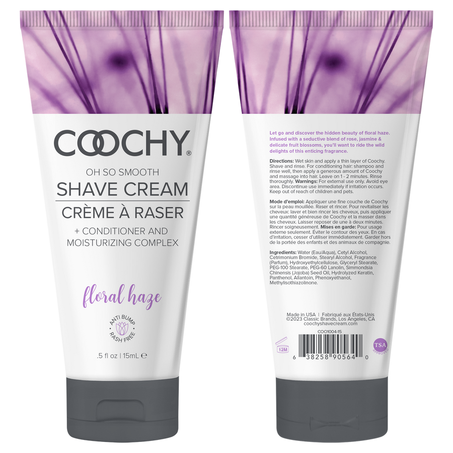 Coochy Shave Cream - FLORAL HAZE tube 0.5oz / 15ml