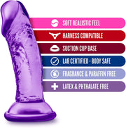 B Yours Sweet N Small 4" Dildo - Purple