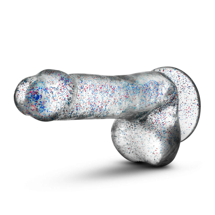 Naturally Yours 6" Glitter Cock W Balls