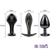 The Bad Decisions Metal Anal Plug Set – T-Bar, Round & Teardrop