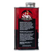 Cock Oil Water-Based Lubricant – Metal Can with Inner Plastic Liner 9 oz