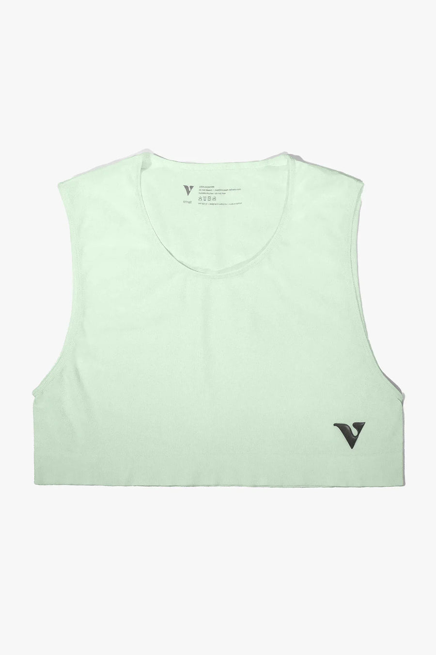 Unisex Large - Mini Crop Top Sheer - Mint