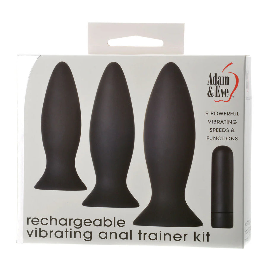 Adam & Eve Rechargeable Vibrating Anal Plug Trainer Kit
