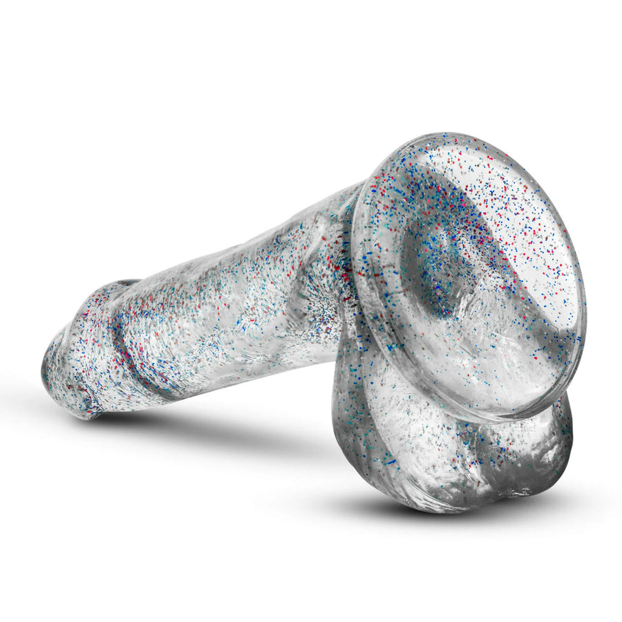 Naturally Yours 6" Glitter Cock W Balls