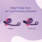 Svibe Snail CURVE vibrator, pink