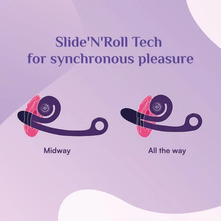 Svibe Snail CURVE vibrator, pink