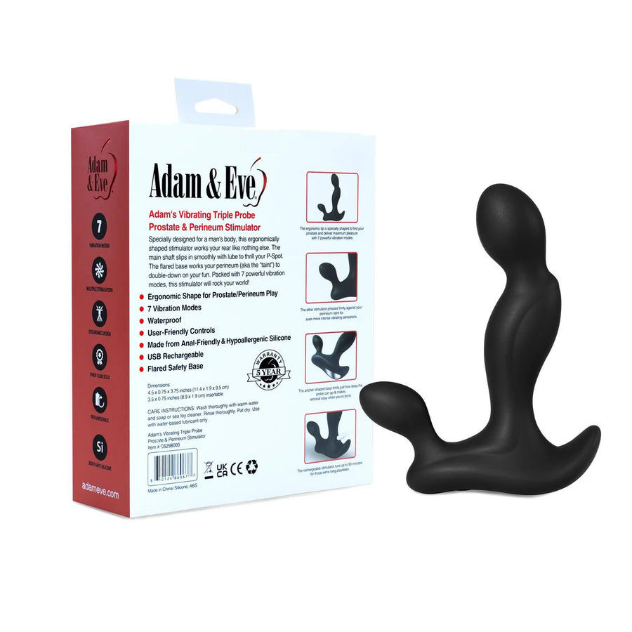 Adam & Eve Adam's Vibrating Triple Probe