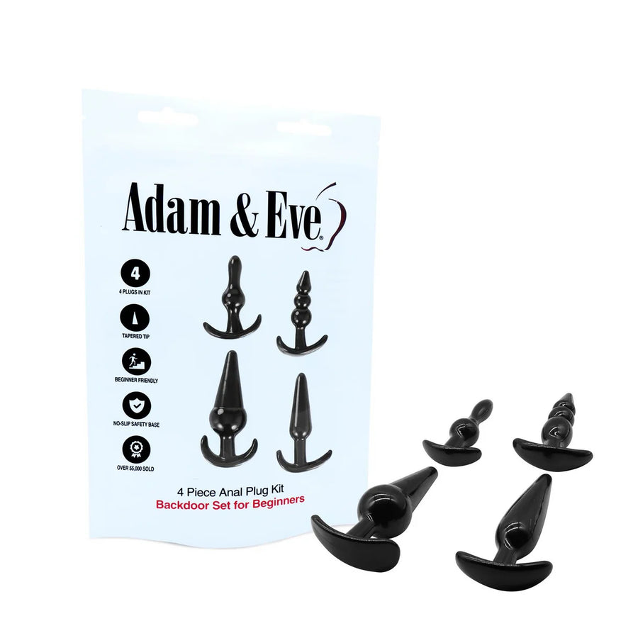 Adam & Eve 4-Piece Anal Plug Kit (Bag)