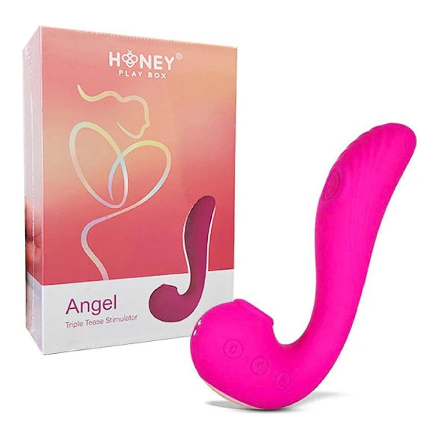 Angel Triple Tease G-spot & Clit Stim Vibrator - Pink